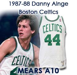 1987-88 Danny Ainge Boston Celtics Game Worn Home Jersey (MEARS A10)