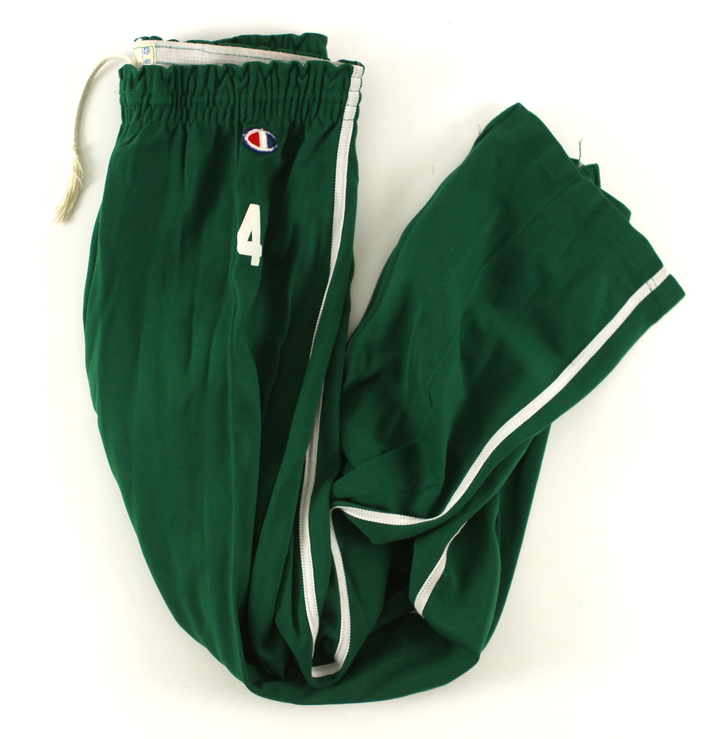 Lot Detail - 1980's circa Green #4 Champion Basketball Warm Up Pants