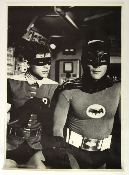 1966-68 Batman & Robin Adam West Burt Ward 25" x 35" Television Show Poster