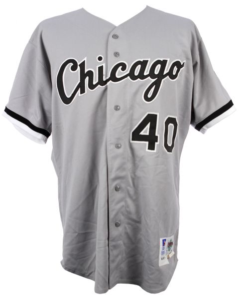 1992 Wilson Alvarez Chicago White Sox Game Worn Road Jersey (MEARS LOA)