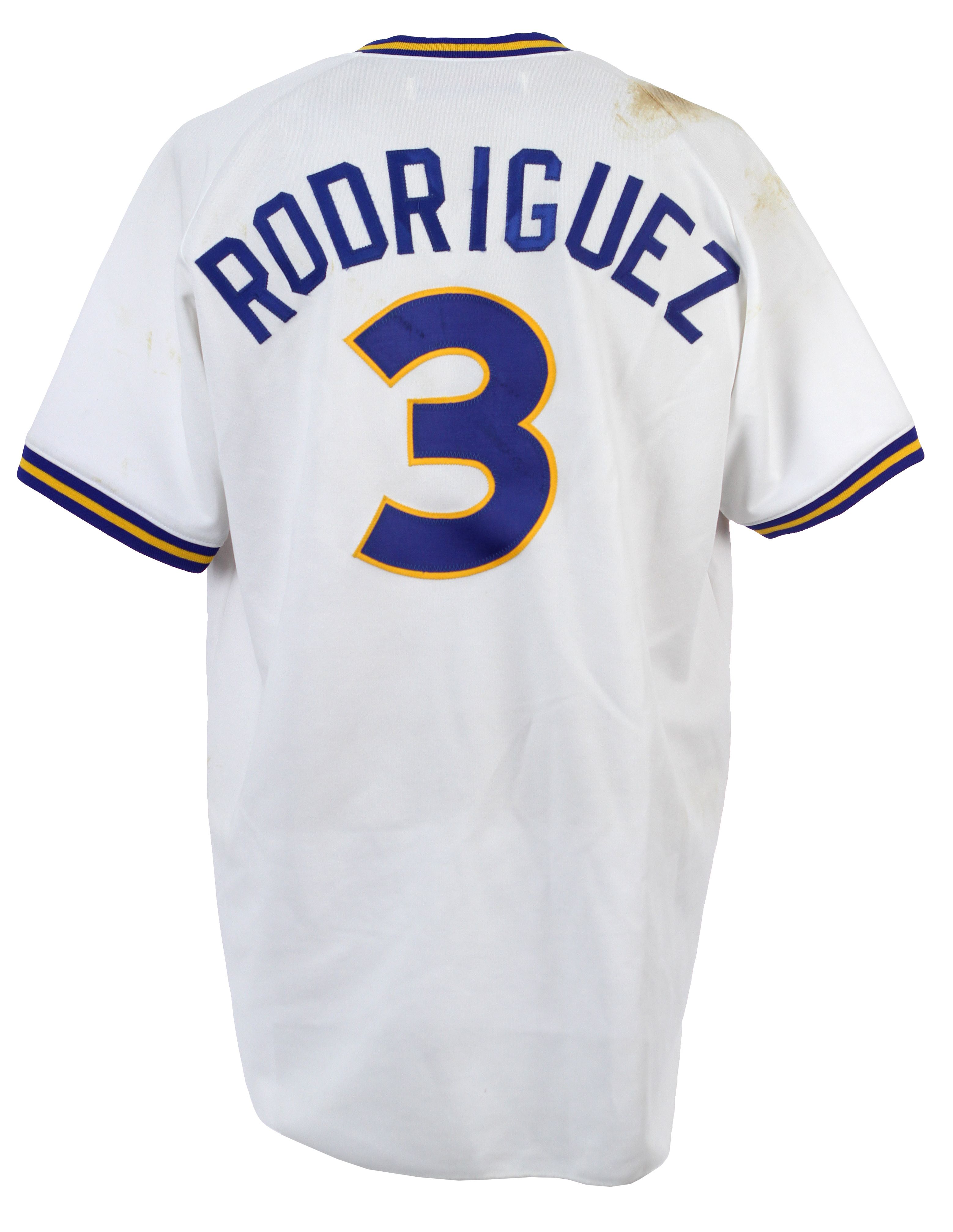 Lot Detail - 1996 Alex Rodriguez Game-Used Autographed Mariners Road Jersey  Worn During the Season of His Only Batting Title