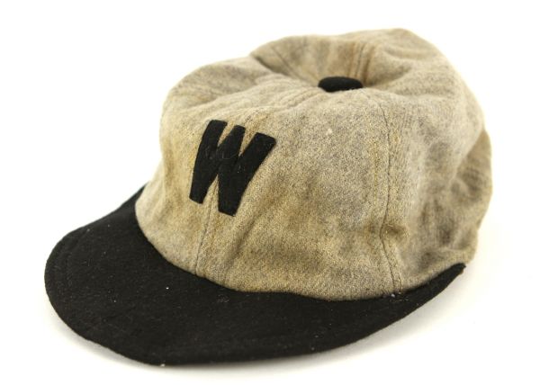 1930s circa "W" Wool Baseball Cap