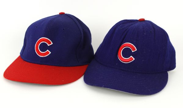 1994-2001 Sammy Sosa Chicago Cubs Game Worn Cap Collection - Lot of 2 (MEARS LOA)