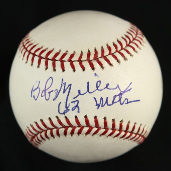 1998-Present Bob Miller New York Mets Single-Signed OML Baseball (JSA)