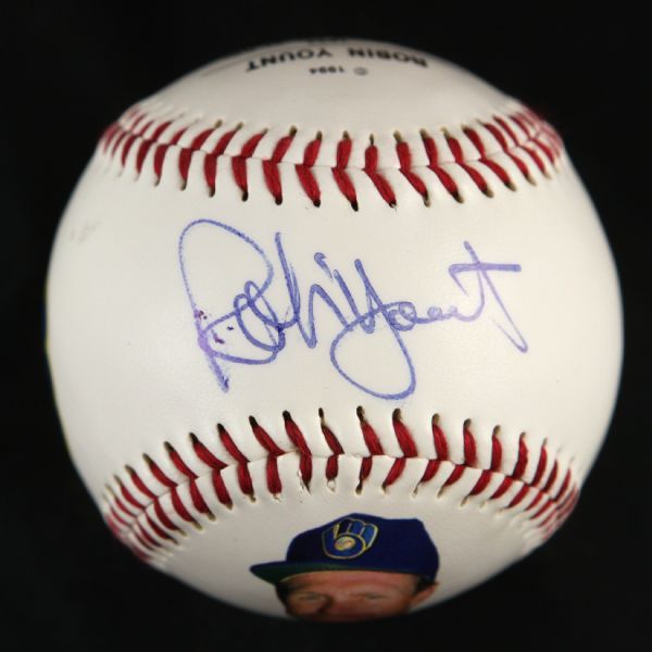 1992 Robin Yount Milwaukee Brewers Single-Signed Baseball (JSA)