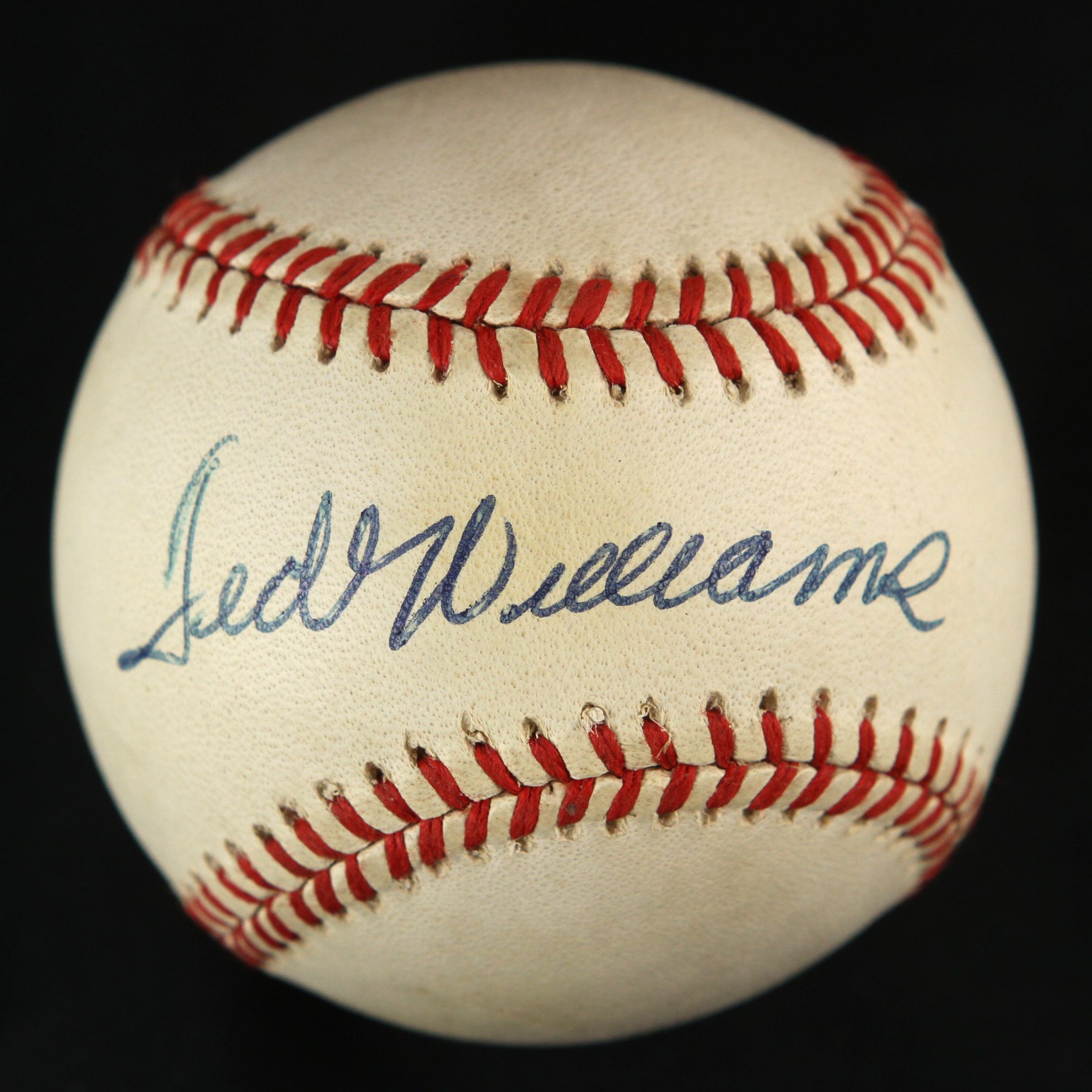 Lot Detail - 1984-1994 Ted Williams Boston Red Sox Signed OAL Rawlings ...