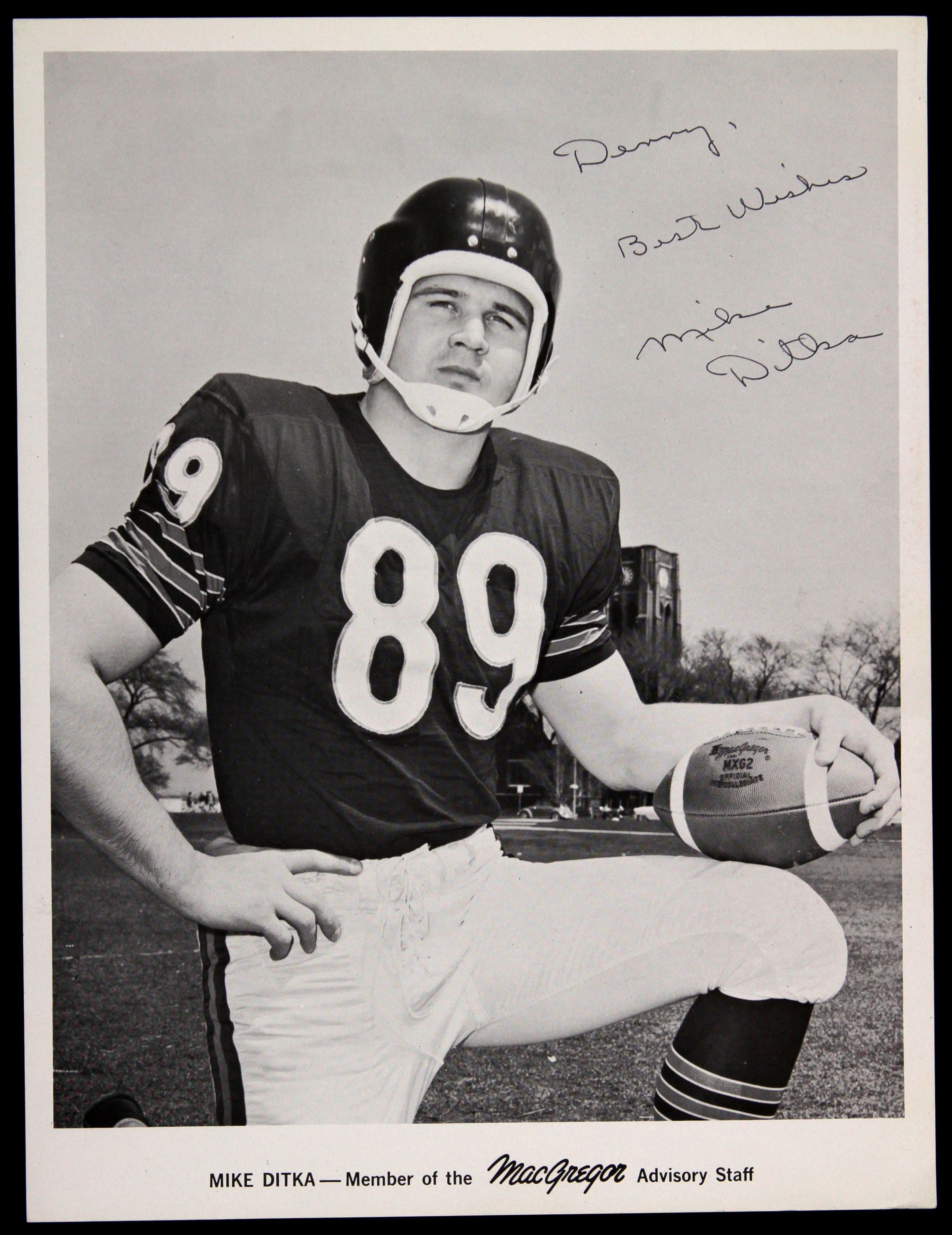 1960 Chicago Bears Autograph Football.