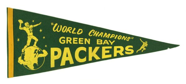 1965-67 Green Bay Packers World Champions 29” Pennant