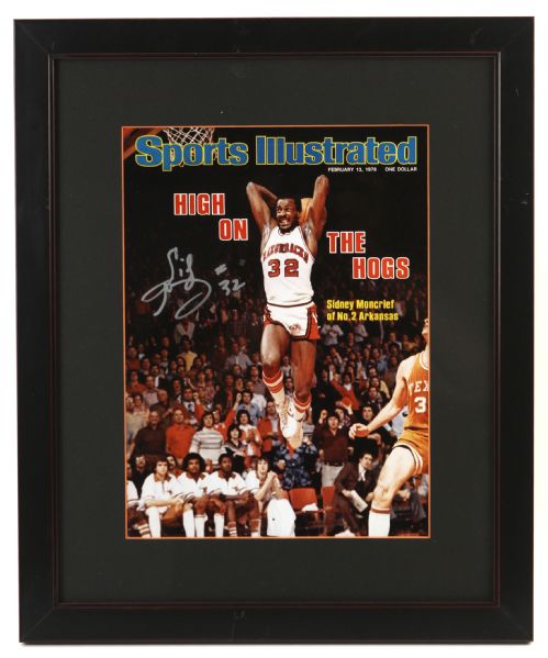 1978 Sidney Moncrief Arkansas Razorbacks Milwaukee Bucks Signed 17" x 21" Framed Poster (JSA)