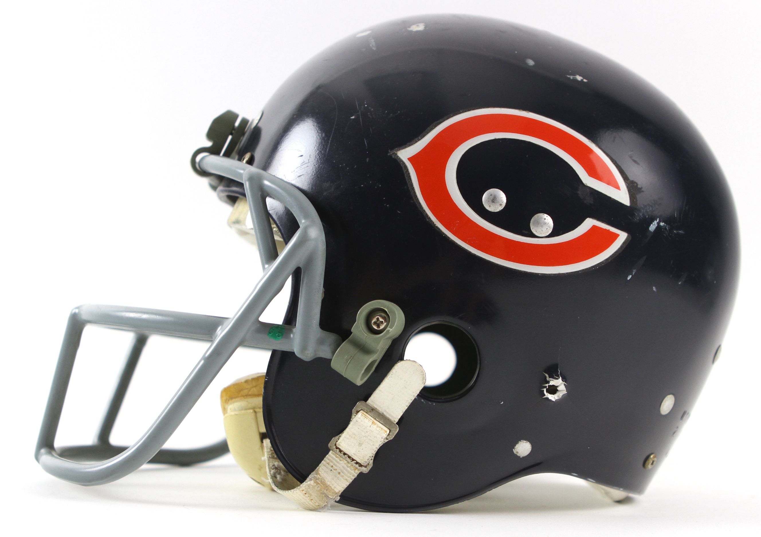 Lot Detail - 1970's Chicago Bears Game Worn Helmet (MEARS LOA)