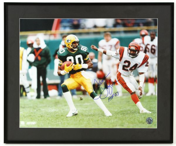 2003 James Lofton Green Bay Packers Signed & Inscribed 20" x 24" Framed Photo (JSA)