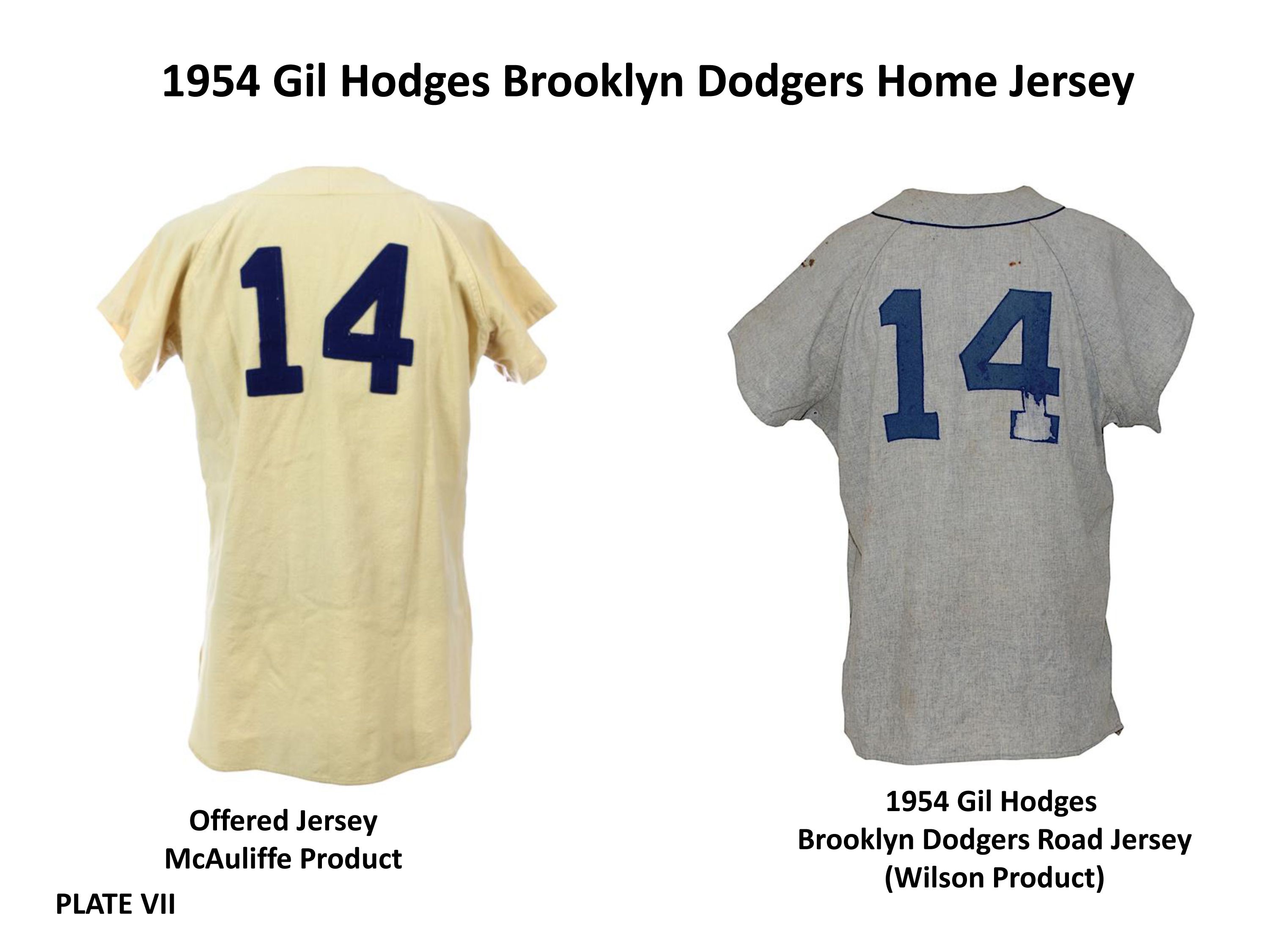 Lot Detail - 1954 Gil Hodges Brooklyn Dodgers Game Worn Home Jersey (MEARS  A8)
