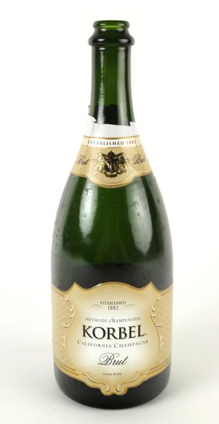 2007 Chicago Cubs Korbel Brut Champagne Bottle From National League Central Champions Clubhouse Celebration (MEARS LOA) 