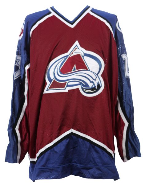 1998-99 Milan Hejduk Colorado Avalanche Game Worn Road Jersey (MEARS LOA)