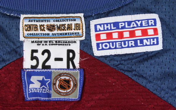 Lot Detail - 1995-97 circa Peter Forsberg Colorado Avalanche Game Worn