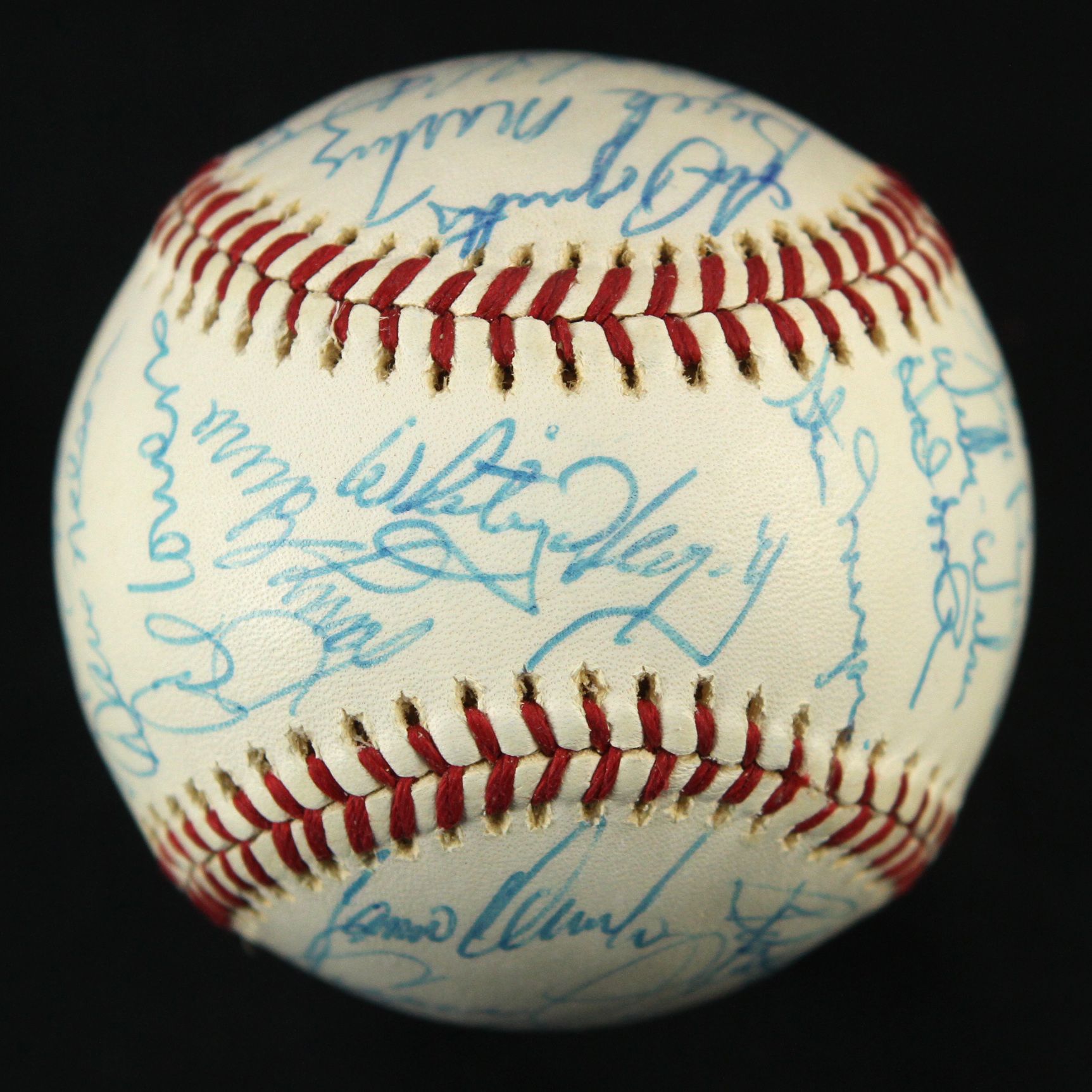 Lot Detail - 1976 Kansas City Royals Team Signed OAL MacPhail Baseball ...