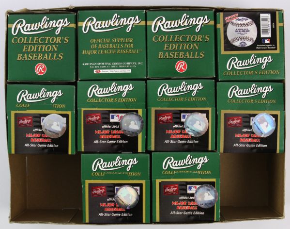 2002 All Star Game Miller Park Official Major League Bud Selig Baseball Colleciton - Lot of 10 w/ Original Boxes (MEARS LOA)