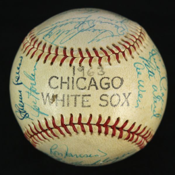 1963 Chicago White Sox Team Signed Baseball w/ 26 Signatures Including Nellie Fox, Hoyt Wilhelm & More (JSA)