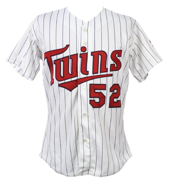 1989 Lenny Webster Minnesota Twins Game Worn Home Jersey (MEARS LOA)