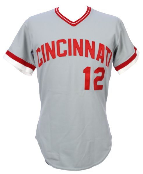 1978 Mickey Duval Cincinnati Reds Japanese American Goodwill Exhibition Series Game Worn Uniform (MEARS LOA/Team LOA)