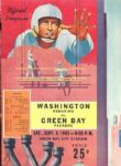 1953 Washington Redskins vs. Green Bay Packers Football Program