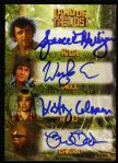 2013 Land of the Lost Complete Cast Signed Card Rick Holly Chaka Will