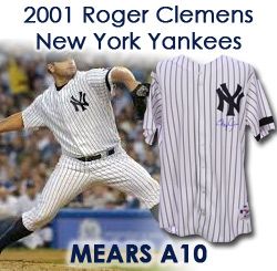 Sold at Auction: ROGER CLEMENS AUTOGRAPHED YANKEES GAME JERSEY