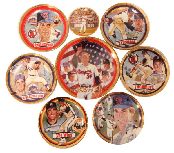 1993 Hamilton Collection "The Nolan Ryan Plate Collection" Set of 7