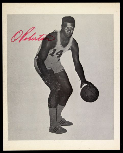 1960s Oscar Robertson Cincinnati Royals Signed 8" x 10" Photo (JSA)