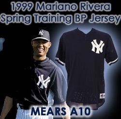 Lot Detail - 1999 Mariano Rivera New York Yankees Game Worn Spring Training  Jersey (MEARS LOA/Steiner COA)