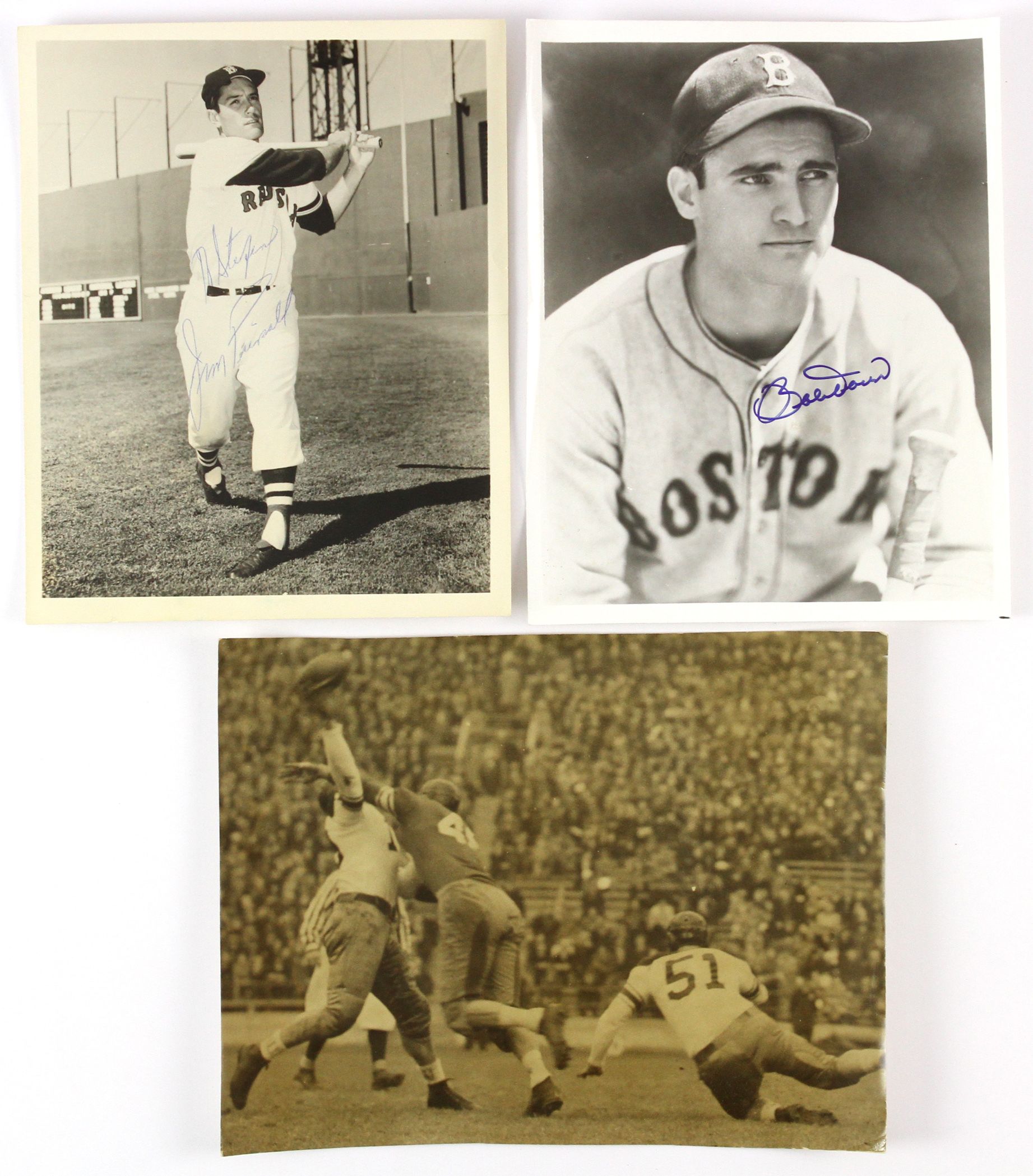 Lot Detail - 1950s Bob Doerr Jim Piersall Boston Red Sox Vintage Signed ...