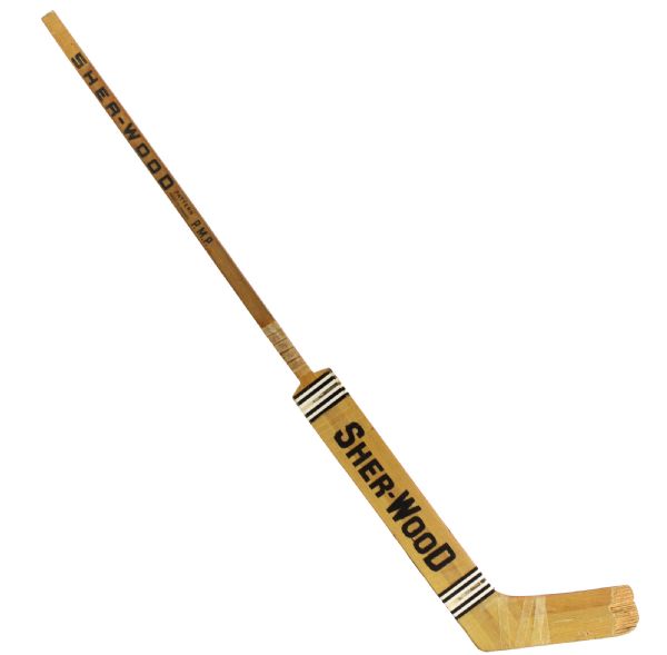 1967-73 Doug Favell Philadelphia Flyers Sherwood Professional Model Game Used Goalie Stick (MEARS LOA)