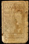 1767 Almanac Published In Boston by Nathaniel Ames 