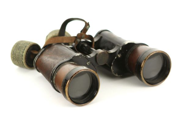 1937-1945 WW2 Japanese Officers 7" x 50" Binoculars w/ Canvas Eye Caps