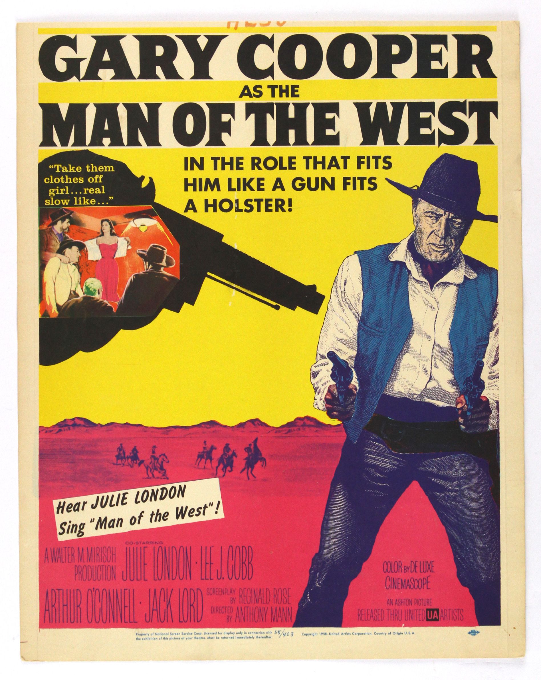 Lot Detail - 1958 Man of the West Gary Cooper Original 14
