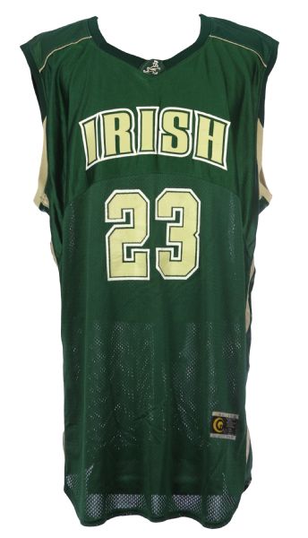 2000-02 circa LeBron James St. Vincent St. Mary Fighting Irish Game Worn Road Jersey (MEARS LOA)