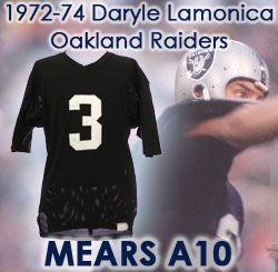 1972-74 Daryle Lamonica Oakland Raiders Game Worn Home Jersey (MEARS A10)