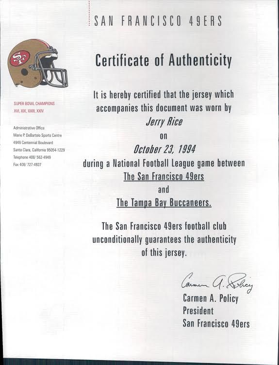 2004 San Francisco 49ers Blank # Game Issued Red Jersey 42 DP34707