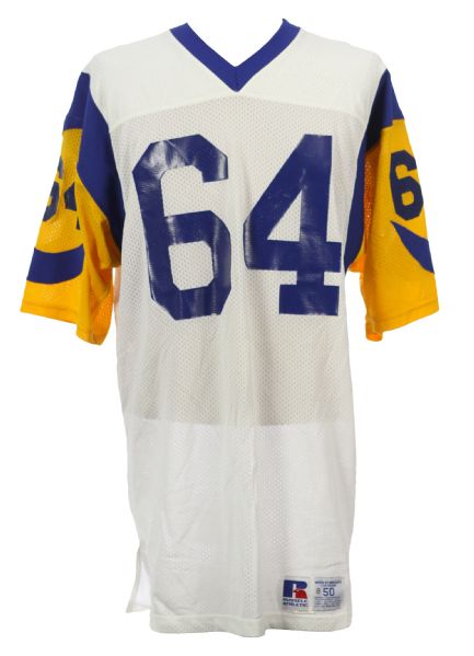 1980s circa Jack Reynolds Los Angeles Rams Road Jersey (MEARS LOA)