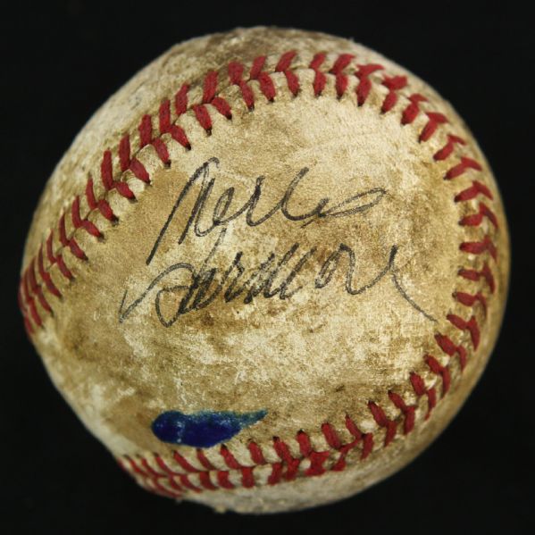 1970s Merle Harmon Milwaukee Brewers Radio Anouncer Signed Baseball (MEARS LOA)