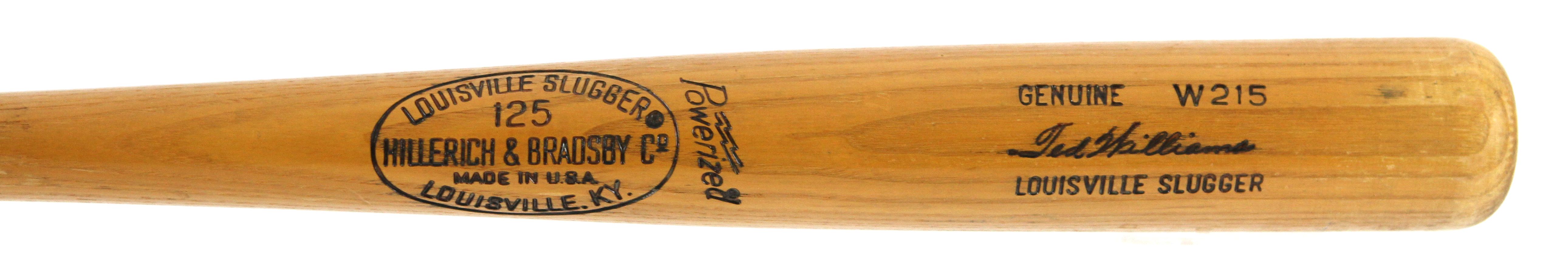 Lot Detail - 1977-79 Ted Williams Boston Red Sox H&B Louisville Slugger ...