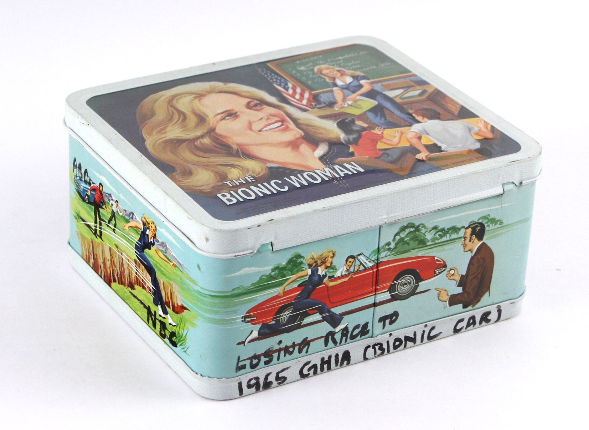 Lot Detail - 1976-78 The Bionic Woman Lunchbox w/ Handwritten Notations ...