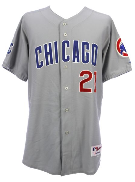 2002 Sammy Sosa Chicago Cubs Game Worn Road Uniform w/ Pants & Undershirt (MEARS A10/Team LOA)