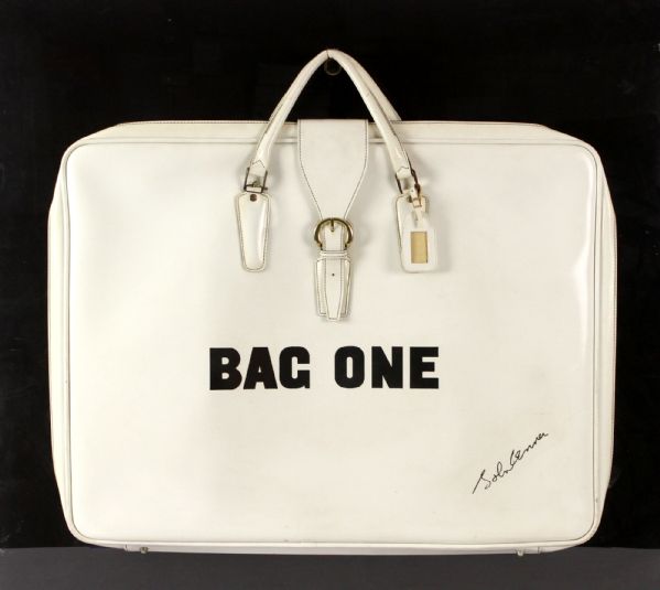 1970 John Lennon Beatles “Bag One” Commemorative Promotional Bag (38" x 43" x 6" Shadow Box)