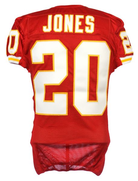 2010 Thomas Jones Kansas City Chiefs Game Worn Home Jersey (MEARS LOA/Team COA)