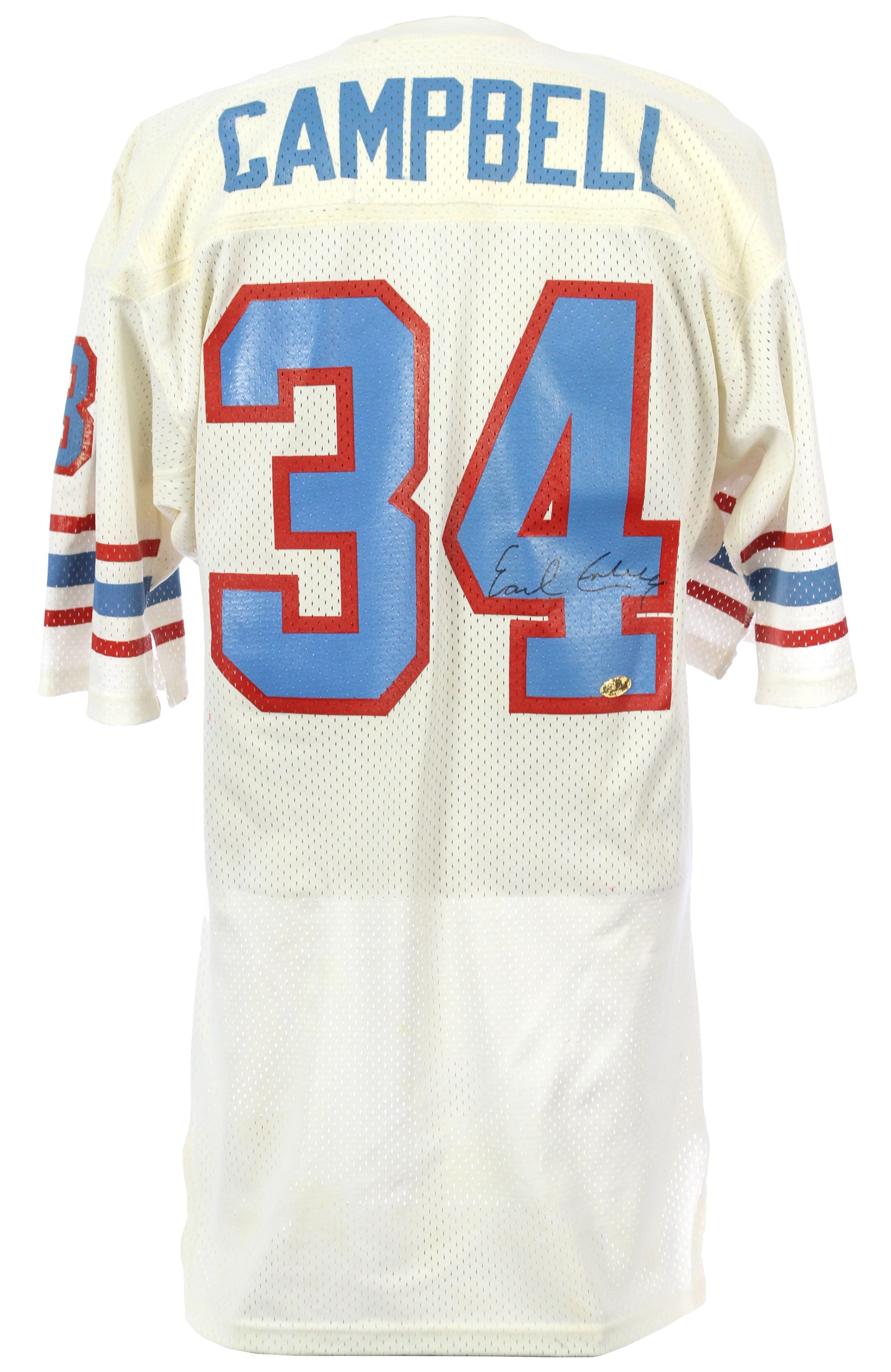 Lot Detail - 1983 circa Earl Campbell Houston Oilers Signed Game