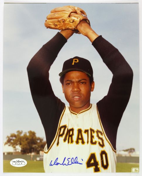 1968-75 Doc Ellis Pittsburgh Pirates Signed 8x10 Color Photo *JSA*