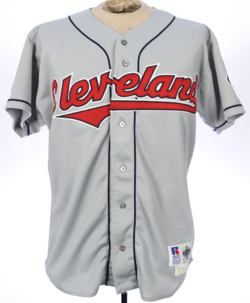 1995 Manny Ramirez Cleveland Indians Road Jersey (MEARS LOA)