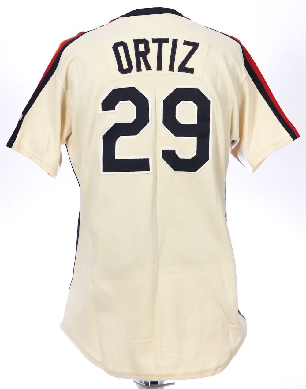 1990 Javier Ortiz Game Worn Houston Astros Jersey with Astrodome