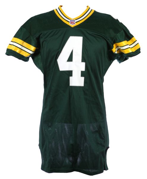 2000 Brett Favre Green Bay Packers Game Worn Home Jersey (MEARS LOA)